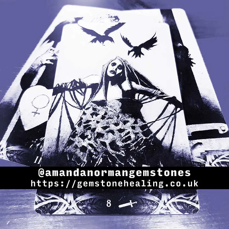 The Eight of Swords foretells anxiety