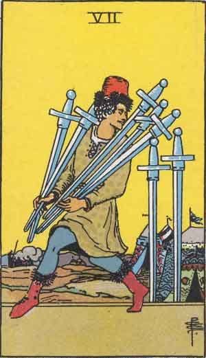 Seven of Swords Rider Waite