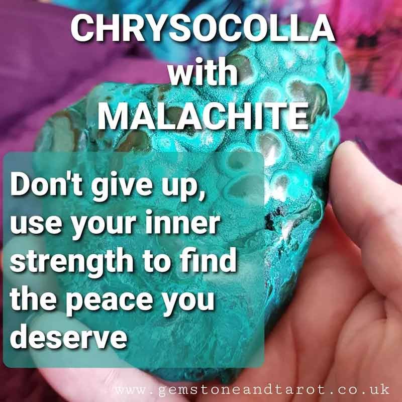 Chrysocolla and Malachite crystal