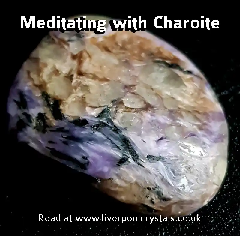 Meditating with Charoite