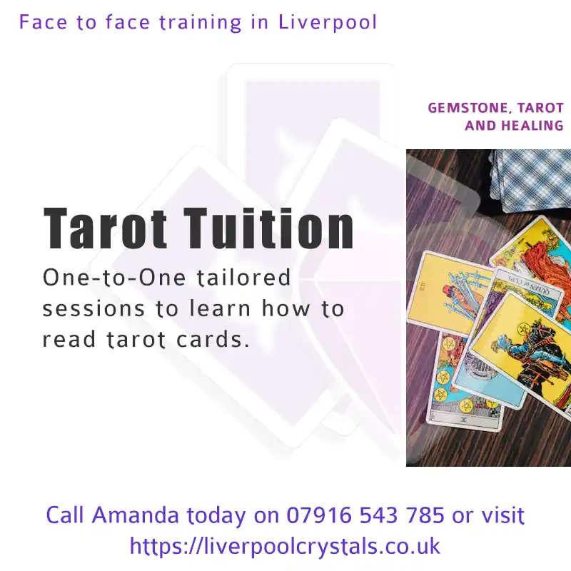 Advert for tarot lessons in Liverpool