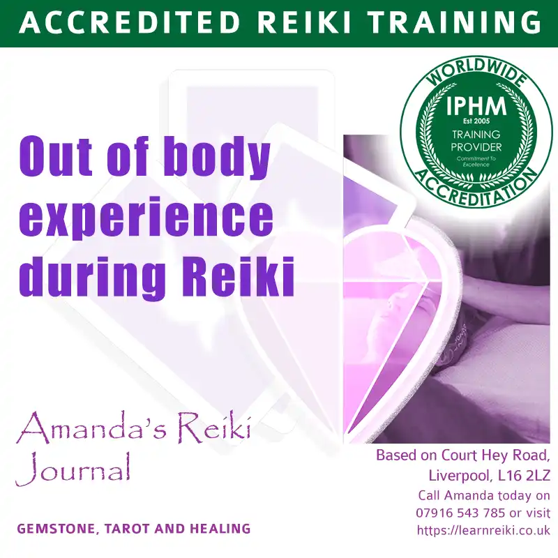 Graphic for Reiki journal about out of body experiences during Reiki