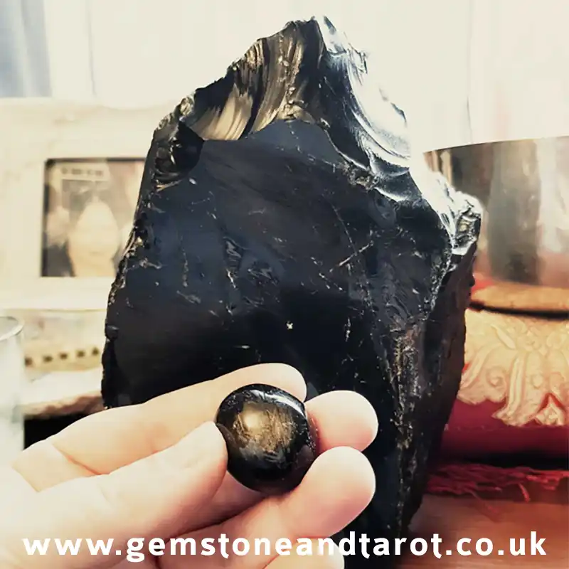 Obsidian is a great crystal to use at Samhain